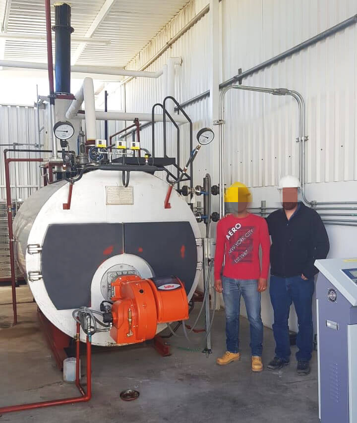 diesel fired steam boiler is used in Chile.jpg
