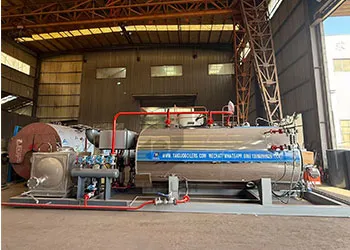 1-ton horizontal oil/gas-fired steam boiler for use in paper mills