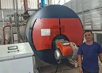 tgboiler 3ton horizontal gas-fired steam boiler is working in the philippines