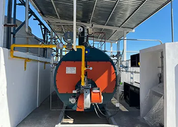 3tons/h horizontal oil/gas boiler was installed in mexico