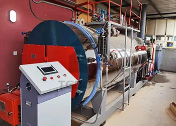 1000KG/H skid-mounted type oil boiler in Iraq for dairy processing