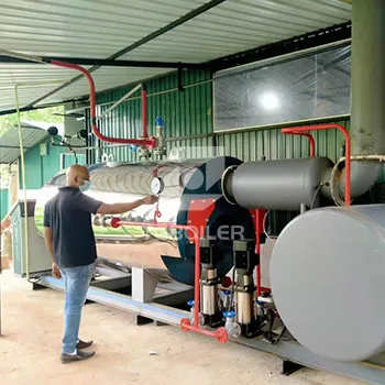 500kg hr gas steam boiler commissioning and running well in Sri Lanka