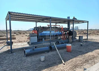 2ton/h oil-fired boiler used for cement curing