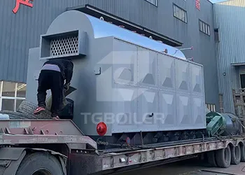 tgboiler is shipping 6000kg coal biomass wood fired steam boiler to kenya