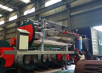skid-mounted type 3ton gas boiler used for garment factory