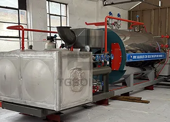 2t/h gas-fired fire tube steam boiler delivered to the uk