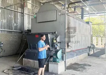 5 Ton DZL Biomass Steam Boiler Supports a Shoe Factory.webp