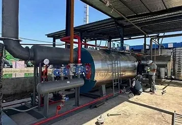 2 TPH diesel steam boiler is being used at a tire manufacturing plant in Mexico