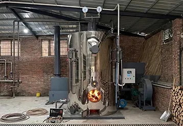 1.5 ton Vertical Wood-Fired Steam Boiler for a Craft Brewery Project in Philippines (2).webp