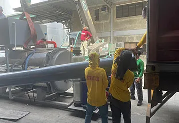 2 Ton Gas Fired Hot Water Boiler Used for Indonesian Cement Plant