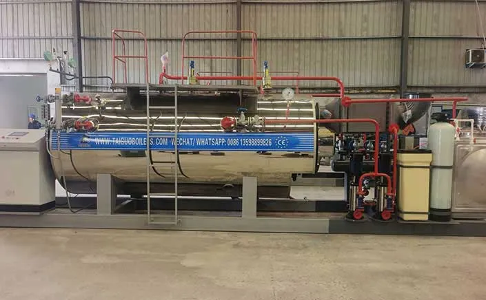 1 ton Horizontal Oil & Gas Boiler Will Ship To Trinidad