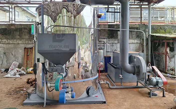TGBOILER LHG2 Vertical Biomass Steam Boiler Has Been Successfully Delivered To The Philippines