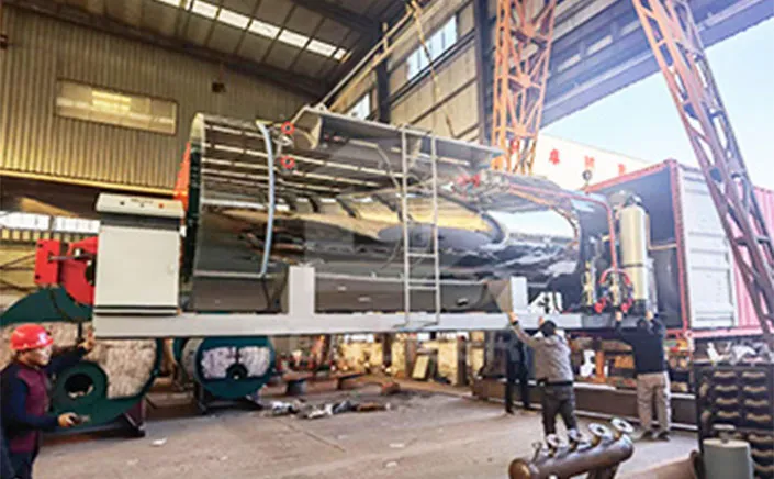 Congrats! Skid-mounted Type Gas Boiler WNS3-1.25-Y(Q) is Shipping to Jamaica, for garment factory