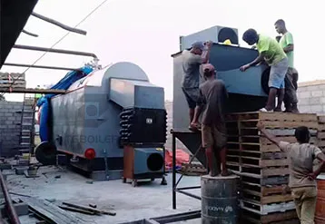 DZH Series 4-Ton Coal-Fired Steam Boiler Installed in South Africa