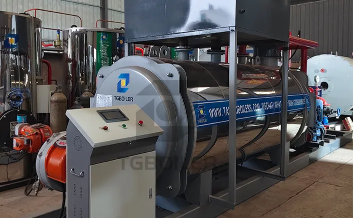 TGBoiler Skid-Mounted 1400KW Atmospheric Hot Water Boiler is shipping to Saipan