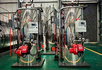 Two 500 kg/h Vertical Steam Boilers for a Dairy Processing Plant